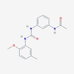 molecular formula C17H19N3O3 B5461877 N-(3-{[(2-methoxy-5-methylphenyl)carbamoyl]amino}phenyl)acetamide 
