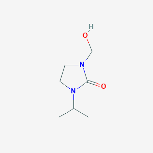molecular formula C7H14N2O2 B054621 1-(Hydroxymethyl)-3-isopropylimidazolidin-2-one CAS No. 118353-26-7