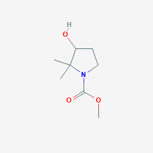 Methyl 3-hydroxy-2,2-dimethylpyrrolidine-1-carboxylate
