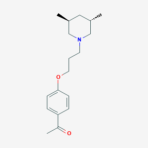 trans-1-[3-(4-Acetylphenoxy)propyl]-3,5-dimethylpiperidine