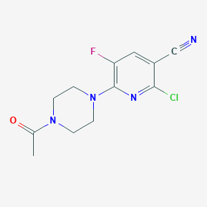 6-(4-Acetylpiperazin-1-yl)-2-chloro-5-fluoronicotinonitrile