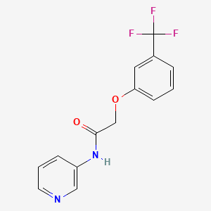 molecular formula C14H11F3N2O2 B5463167 N~1~-(3-PYRIDYL)-2-[3-(TRIFLUOROMETHYL)PHENOXY]ACETAMIDE 