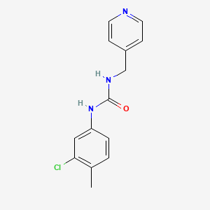 molecular formula C14H14ClN3O B5463429 N-(3-CHLORO-4-METHYLPHENYL)-N'-(4-PYRIDYLMETHYL)UREA 