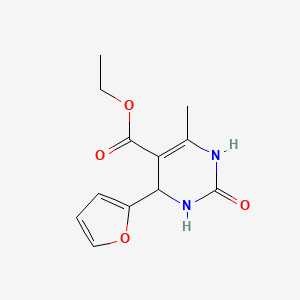 molecular formula C12H14N2O4 B5463737 Ethyl 4-(furan-2-yl)-6-methyl-2-oxo-1,2,3,4-tetrahydropyrimidine-5-carboxylate 