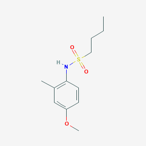 molecular formula C12H19NO3S B5464400 N-(4-methoxy-2-methylphenyl)butane-1-sulfonamide 
