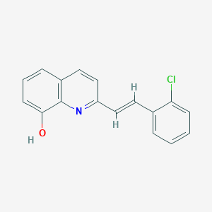molecular formula C17H12ClNO B5464421 2-[(1E)-2-(2-CHLOROPHENYL)ETHENYL]QUINOLIN-8-OL 