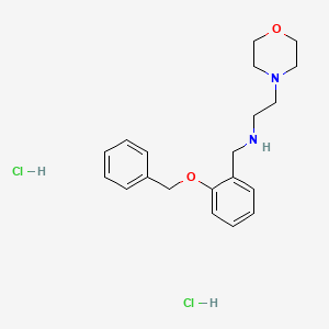 molecular formula C20H28Cl2N2O2 B5464458 N-[2-(benzyloxy)benzyl]-2-(4-morpholinyl)ethanamine dihydrochloride 