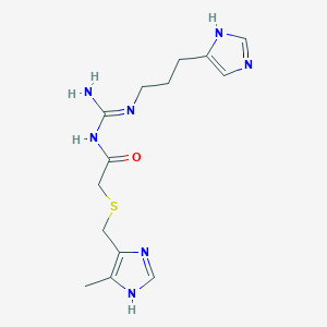 N-{N'-[3-(1H-imidazol-5-yl)propyl]carbamimidoyl}-2-{[(5-methyl-1H-imidazol-4-yl)methyl]sulfanyl}acetamide