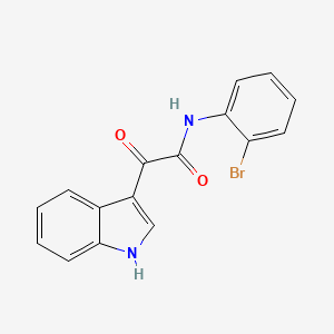 molecular formula C16H11BrN2O2 B5464558 N-(2-bromophenyl)-2-(1H-indol-3-yl)-2-oxoacetamide 
