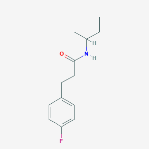molecular formula C13H18FNO B5464759 N-(sec-butyl)-3-(4-fluorophenyl)propanamide 