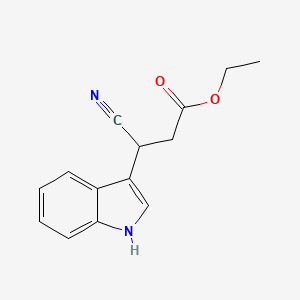 molecular formula C14H14N2O2 B5464806 ethyl 3-cyano-3-(1H-indol-3-yl)propanoate CAS No. 10184-97-1