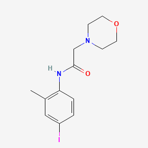 molecular formula C13H17IN2O2 B5465052 N-(4-iodo-2-methylphenyl)-2-(4-morpholinyl)acetamide 