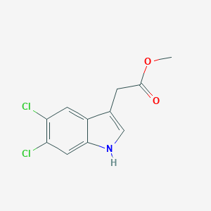 molecular formula C11H9Cl2NO2 B054652 methyl 2-(5,6-dichloro-1H-indol-3-yl)acetate CAS No. 113537-13-6