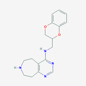 molecular formula C17H20N4O2 B5465219 N-(2,3-dihydro-1,4-benzodioxin-2-ylmethyl)-6,7,8,9-tetrahydro-5H-pyrimido[4,5-d]azepin-4-amine 