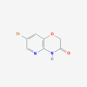 molecular formula C7H5BrN2O2 B054655 7-bromo-2H-pyrido[3,2-b][1,4]oxazin-3(4H)-one CAS No. 122450-96-8