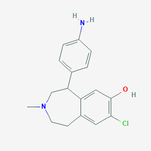 5-(4-Aminophenyl)-8-chloro-3-methyl-1,2,4,5-tetrahydro-3-benzazepin-7-ol
