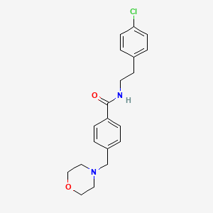 molecular formula C20H23ClN2O2 B5465720 N-[2-(4-chlorophenyl)ethyl]-4-(4-morpholinylmethyl)benzamide 