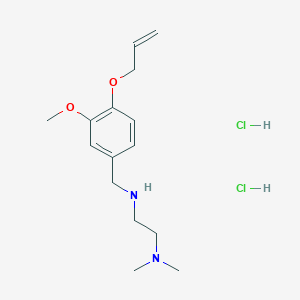molecular formula C15H26Cl2N2O2 B5465907 N-[(3-methoxy-4-prop-2-enoxyphenyl)methyl]-N',N'-dimethylethane-1,2-diamine;dihydrochloride 