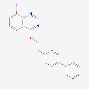 Quinazoline, 4-(2-(1,1'-biphenyl)-4-ylethoxy)-8-fluoro-