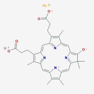 molecular formula C32H31FeN4O5 B054666 Ferric oxochlorin CAS No. 117828-52-1