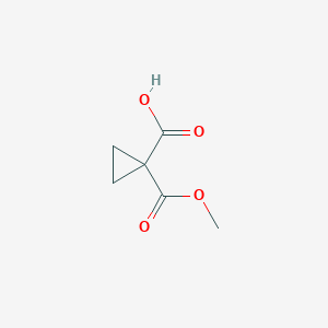 molecular formula C6H8O4 B054670 1-(Methoxycarbonyl)cyclopropanecarboxylic acid CAS No. 113020-21-6