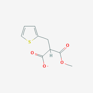 3-methoxy-3-oxo-2-(thiophen-2-ylmethyl)propanoic Acid