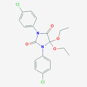 1,3-Bis(4-chlorophenyl)-5,5-diethoxy-2,4-imidazolidinedione