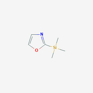 molecular formula C6H11NOSi B054680 2-(Trimethylsilyl)-1,3-oxazole CAS No. 120629-79-0