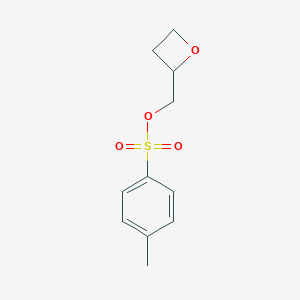 molecular formula C11H14O4S B054683 Oxetan-2-ylmethyl 4-methylbenzenesulfonate CAS No. 115845-51-7