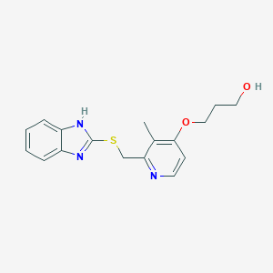 molecular formula C17H19N3O2S B054685 Desmethyl rabeprazole thioether CAS No. 117976-91-7