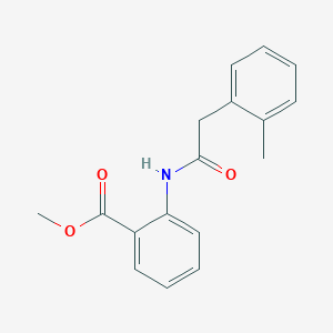 molecular formula C17H17NO3 B5468864 METHYL 2-{[2-(2-METHYLPHENYL)ACETYL]AMINO}BENZOATE CAS No. 89080-81-9