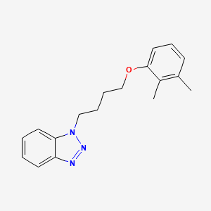 molecular formula C18H21N3O B5469317 1-[4-(2,3-dimethylphenoxy)butyl]-1H-benzotriazole 