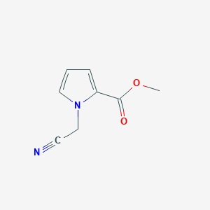 molecular formula C8H8N2O2 B054695 methyl 1-(cyanomethyl)-1H-pyrrole-2-carboxylate CAS No. 123257-07-8