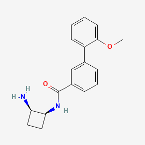 molecular formula C18H20N2O2 B5469769 N-[(1S,2R)-2-aminocyclobutyl]-3-(2-methoxyphenyl)benzamide 