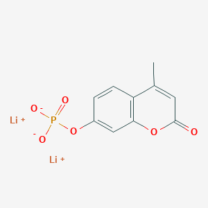 molecular formula C10H7Li2O6P B054699 Lithium 4-methyl-2-oxo-2H-chromen-7-yl phosphate CAS No. 125328-83-8