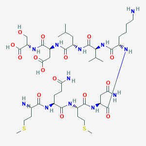 molecular formula C43H76N12O15S2 B054700 Antiflammin 3 