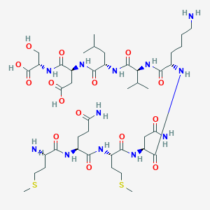 molecular formula C43H76N12O15S2 B054700 Anti-Inflammatory Peptide 3 CAS No. 118850-73-0