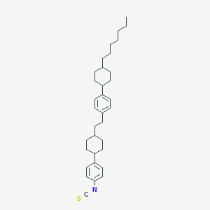 molecular formula C34H47NS B054710 1-[4-(trans-4-Heptylcyclohexyl)phenyl]-2-[trans-4-(4-isothiocyanatophenyl)cyclohexyl]ethane CAS No. 117736-18-2