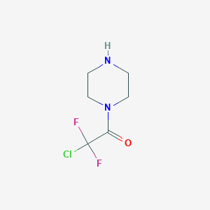molecular formula C6H9ClF2N2O B054712 2-Chloro-2,2-difluoro-1-(1-piperazinyl)ethanone CAS No. 121412-25-7