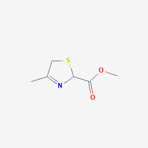 molecular formula C6H9NO2S B054725 Methyl 4-methyl-2,5-dihydrothiazole-2-carboxylate CAS No. 116233-69-3