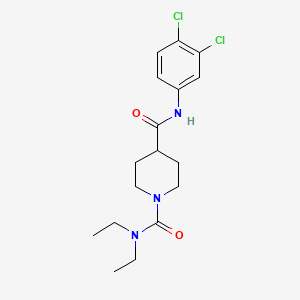 molecular formula C17H23Cl2N3O2 B5472796 N~4~-(3,4-dichlorophenyl)-N~1~,N~1~-diethylpiperidine-1,4-dicarboxamide 