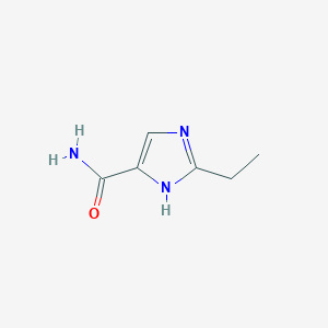 molecular formula C6H9N3O B054731 2-ethyl-1H-imidazole-4-carboxamide CAS No. 124709-75-7