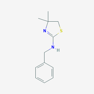 molecular formula C12H16N2S B054754 Benzyl-(4,4-dimethyl-4,5-dihydro-thiazol-2-yl)-amine CAS No. 125101-40-8