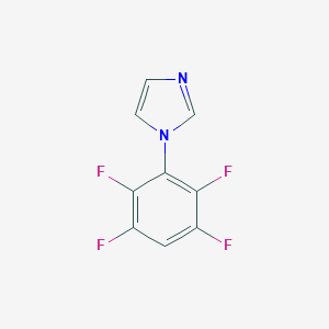 molecular formula C9H4F4N2 B054772 1-(2,3,5,6-Tetrafluorophenyl)imidazole CAS No. 124005-68-1