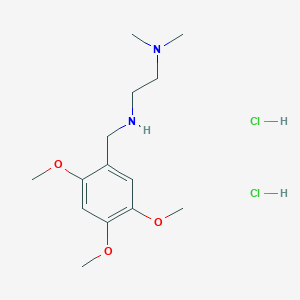 molecular formula C14H26Cl2N2O3 B5477257 N',N'-dimethyl-N-[(2,4,5-trimethoxyphenyl)methyl]ethane-1,2-diamine;dihydrochloride 