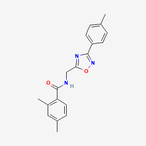 molecular formula C19H19N3O2 B5477287 2,4-dimethyl-N-{[3-(4-methylphenyl)-1,2,4-oxadiazol-5-yl]methyl}benzamide 