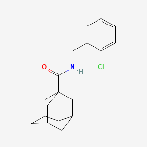 molecular formula C18H22ClNO B5477607 N-(2-chlorobenzyl)-1-adamantanecarboxamide 