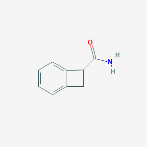molecular formula C9H9NO B054779 Bicyclo[4.2.0]octa-1,3,5-triene-7-carboxamide CAS No. 117896-77-2