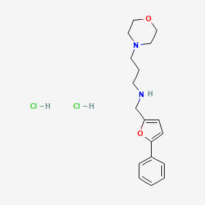 molecular formula C18H26Cl2N2O2 B5478211 [3-(4-morpholinyl)propyl][(5-phenyl-2-furyl)methyl]amine dihydrochloride 