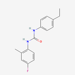molecular formula C16H17FN2O B5478656 1-(4-Ethylphenyl)-3-(4-fluoro-2-methylphenyl)urea 